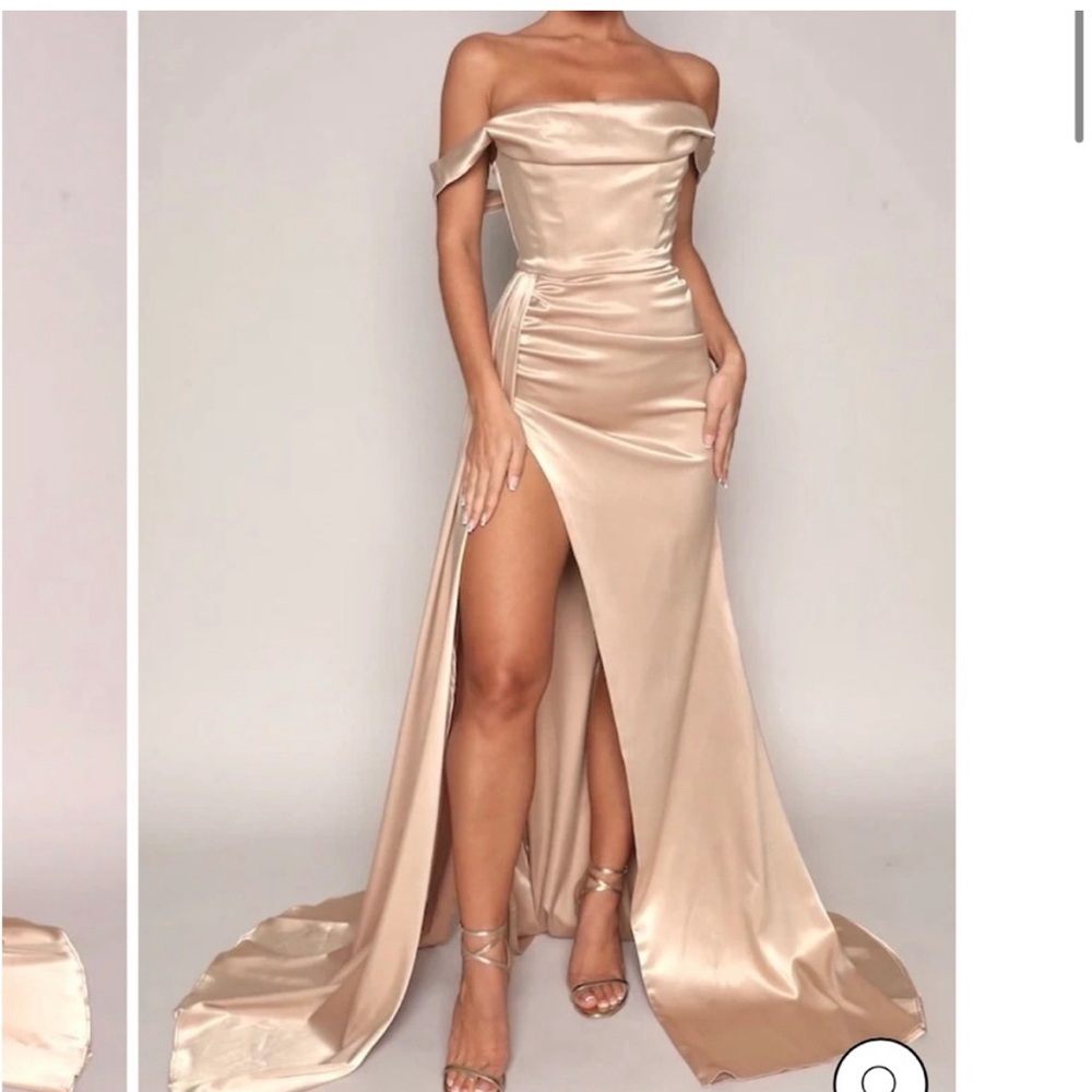 MODA GLAM "amalie" gown in GOLD size 2